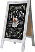 TEAKMAMA Chalkboard A Frame 40x20 Double Sided Sign - Foldable Outdoor