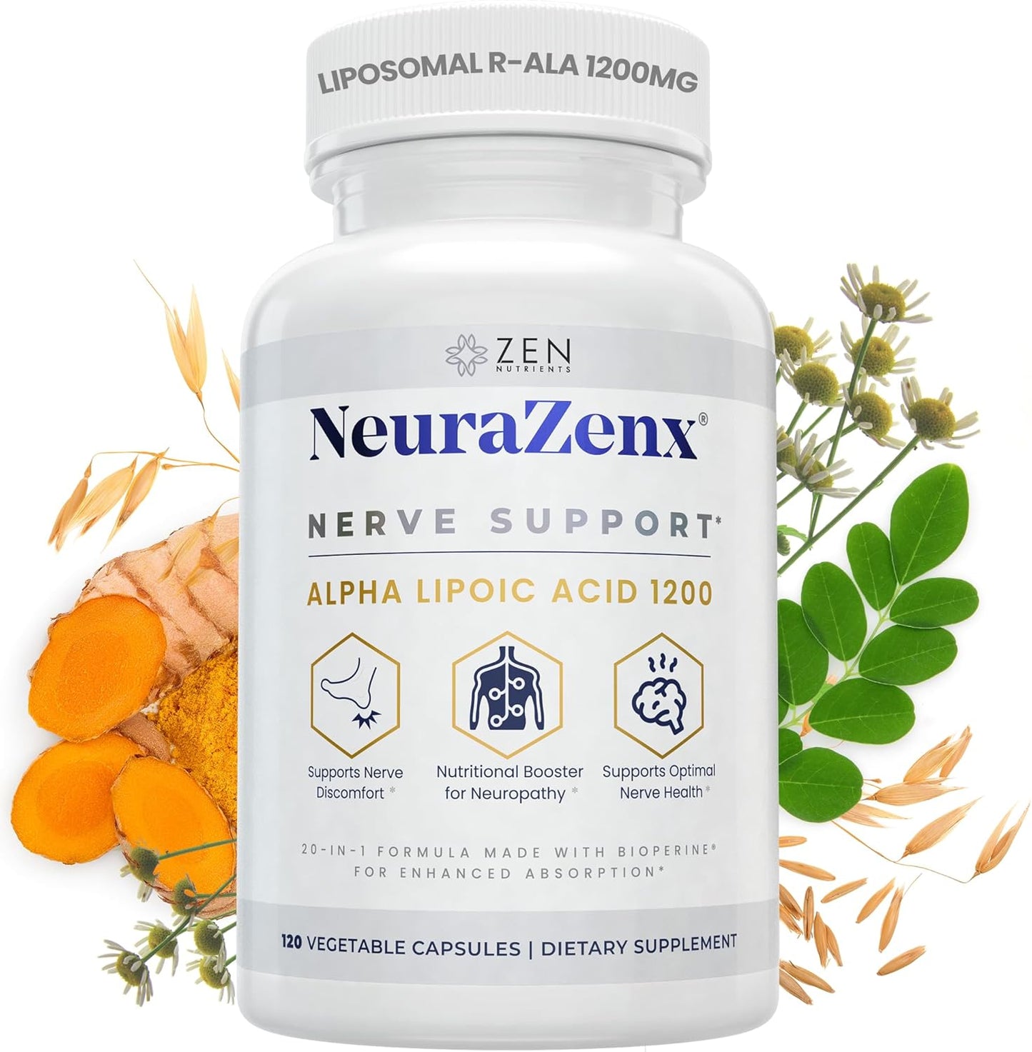 NeuraZenX Nerve Support Supplement for Peripheral Neuropathy