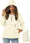 Avoogue Womens Rain Jacket with Hood - Lightweight Packable go