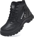 Womens Snow Boots Warm Winter Ankle Boots Lace Up - Waterproof Warmth