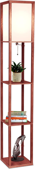 Brightech Maxwell Modern Shelf Floor Lamp - LED Corner Display