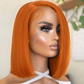 250% Density Ginger Bob Wig 13x4 Frontal - Short Straight 10in