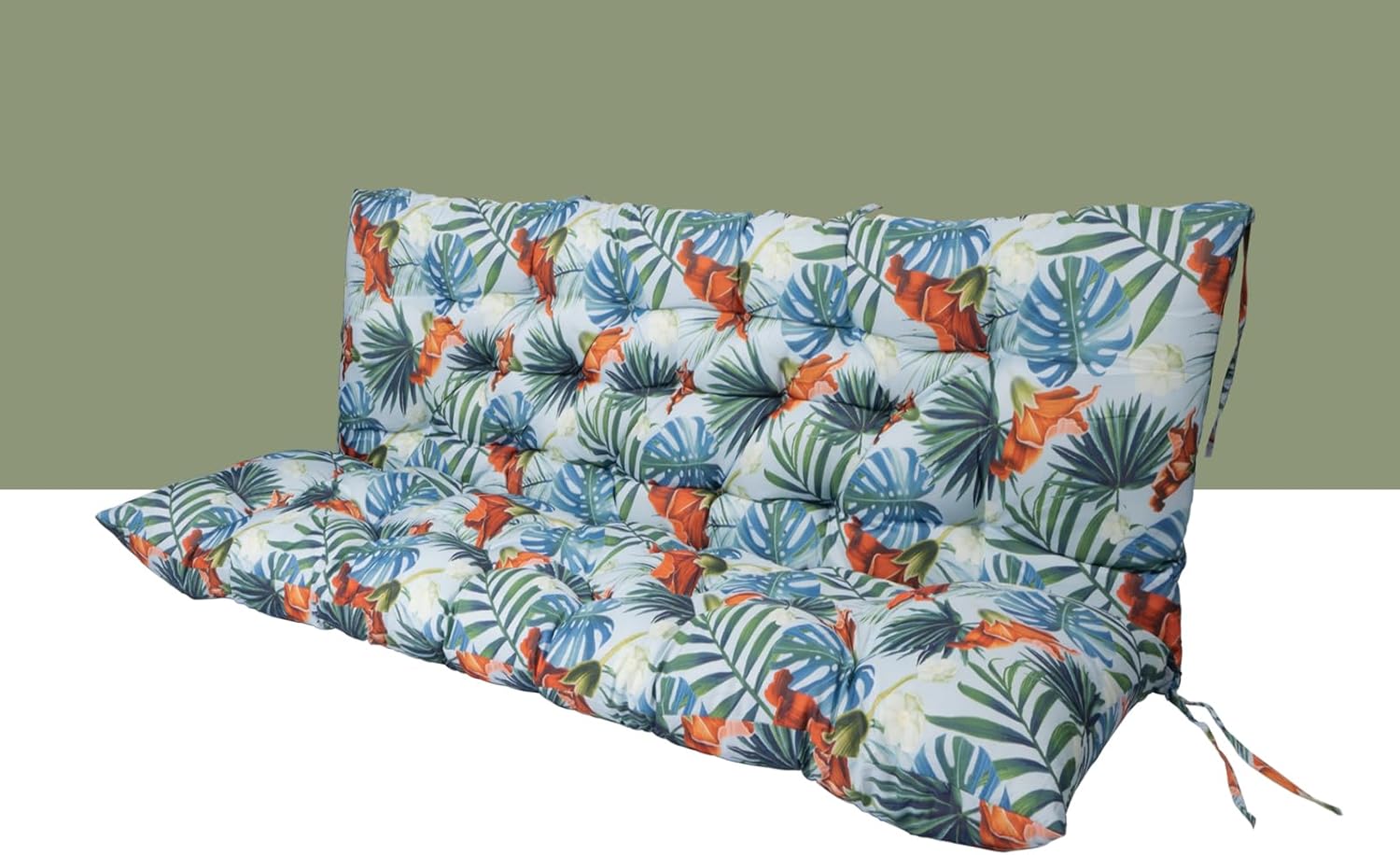 Outdoor Swing Cushions 3 Seater Waterproof for Patio Furniture