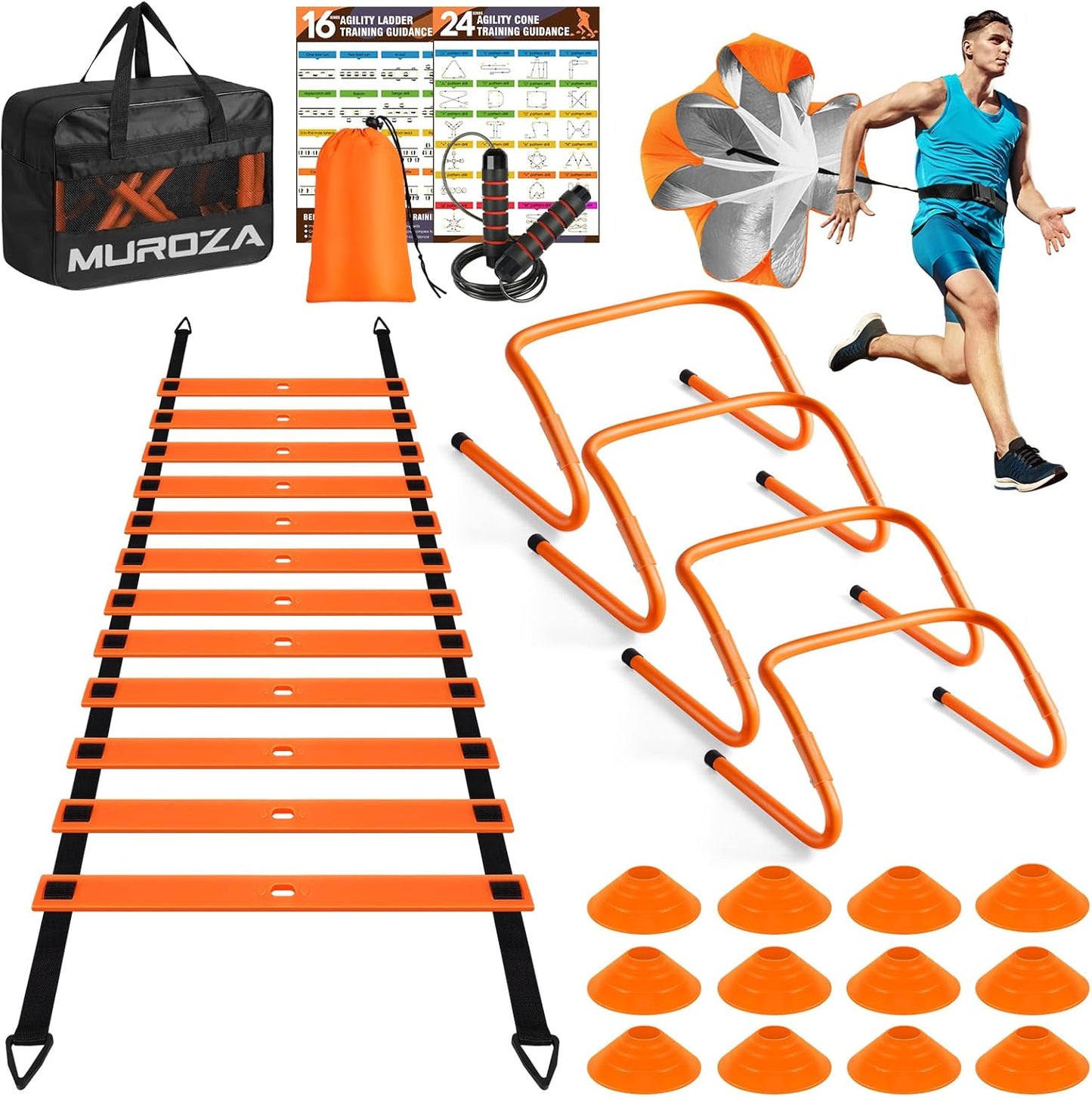 Agility Ladder Training Set for Soccer, Football, and More