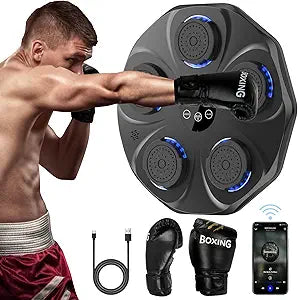 Smart Music Boxing Machine for Home Workout with Gloves