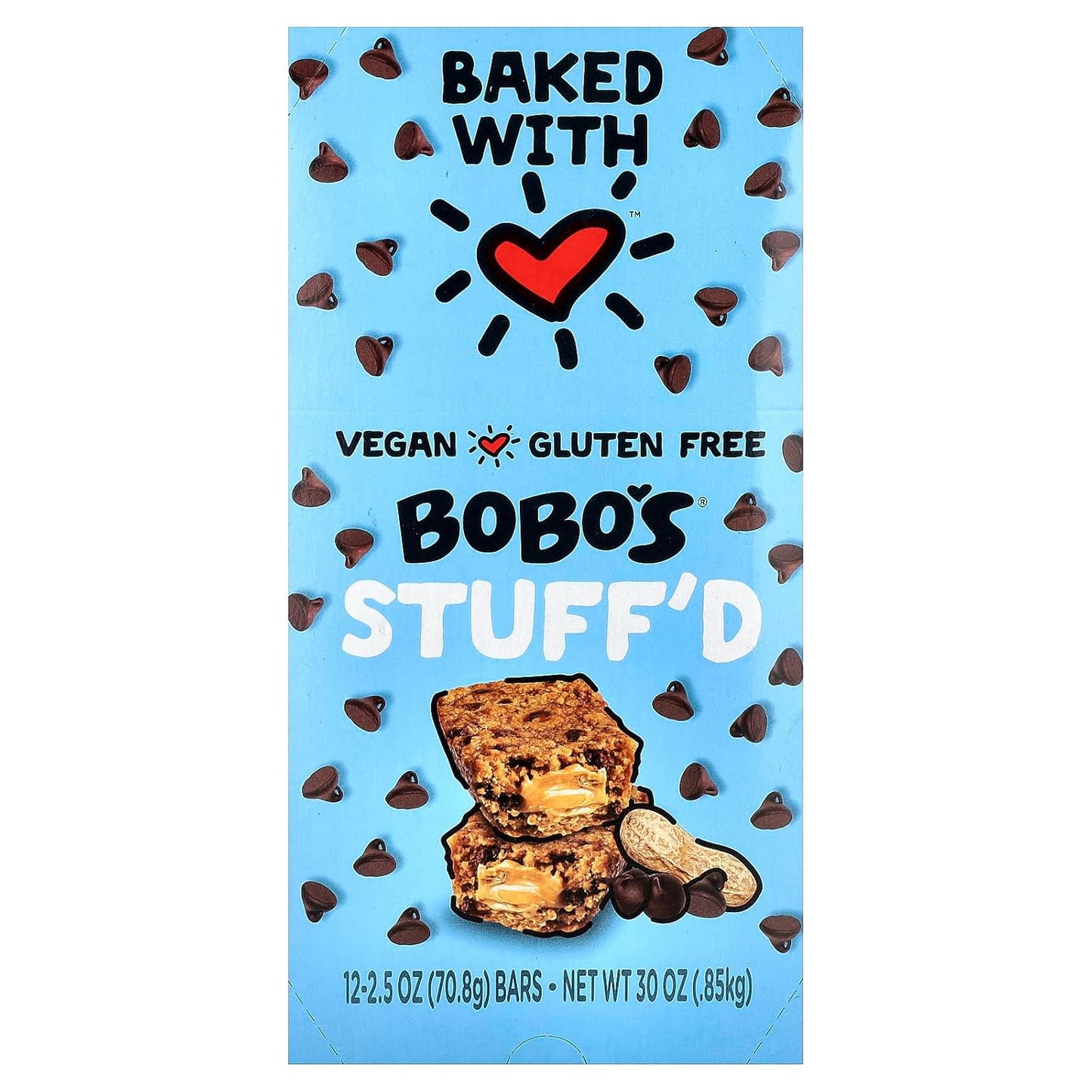 Bobos Stuffd Oat Bar, Chocolate Chip Peanut Butter Delight