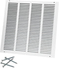 16W x 16H Steel Return Air Grille - Durable Matte White Vent Cover