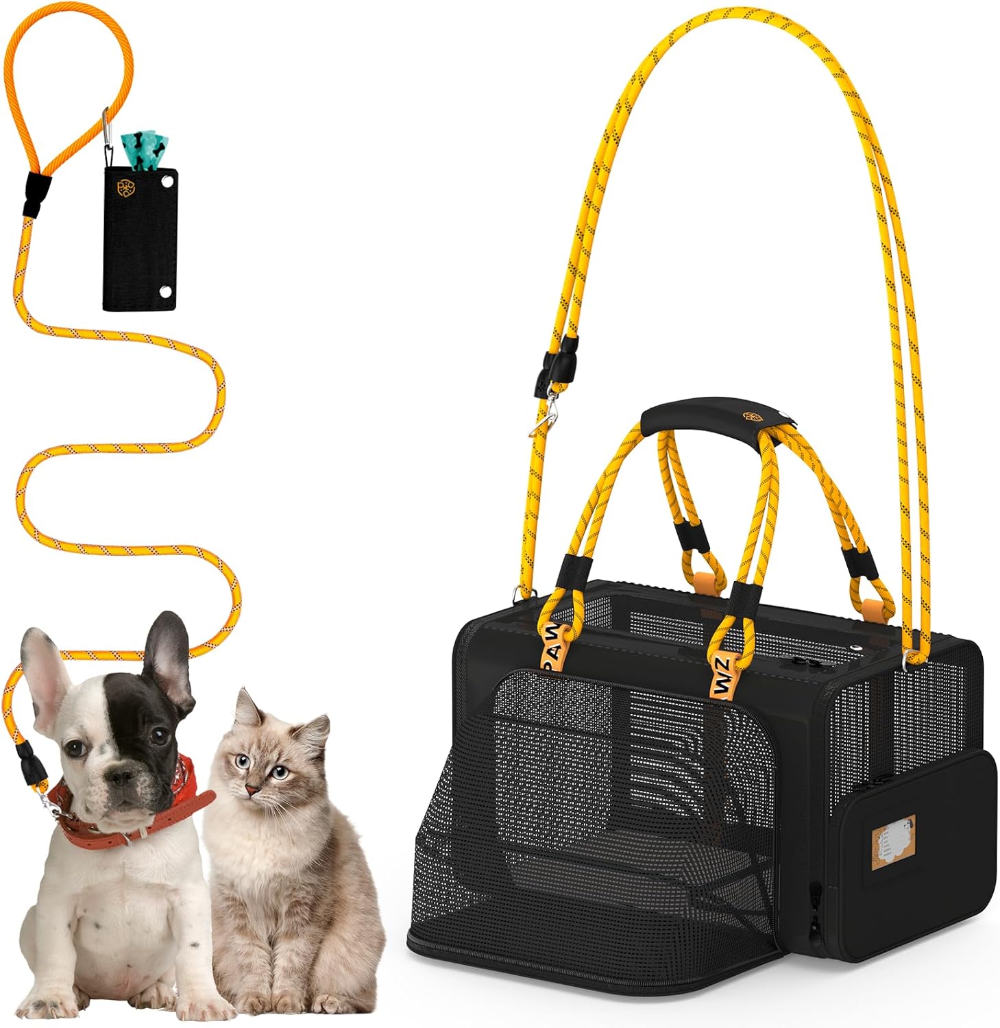 Expandable Pet Carrier for Small Dogs and Cats, TSA Approved