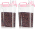 Cat Dog Food Storage Container 2 Pack - Portable Airtight Dispensers