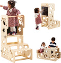 Toddler Tower Toddler Stool for Kitchen - Foldable 4-in-1 Learning