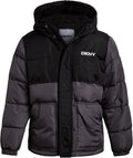 Boys Puffer Jacket with Sherpa Lined Hood - Warm Winter Coat