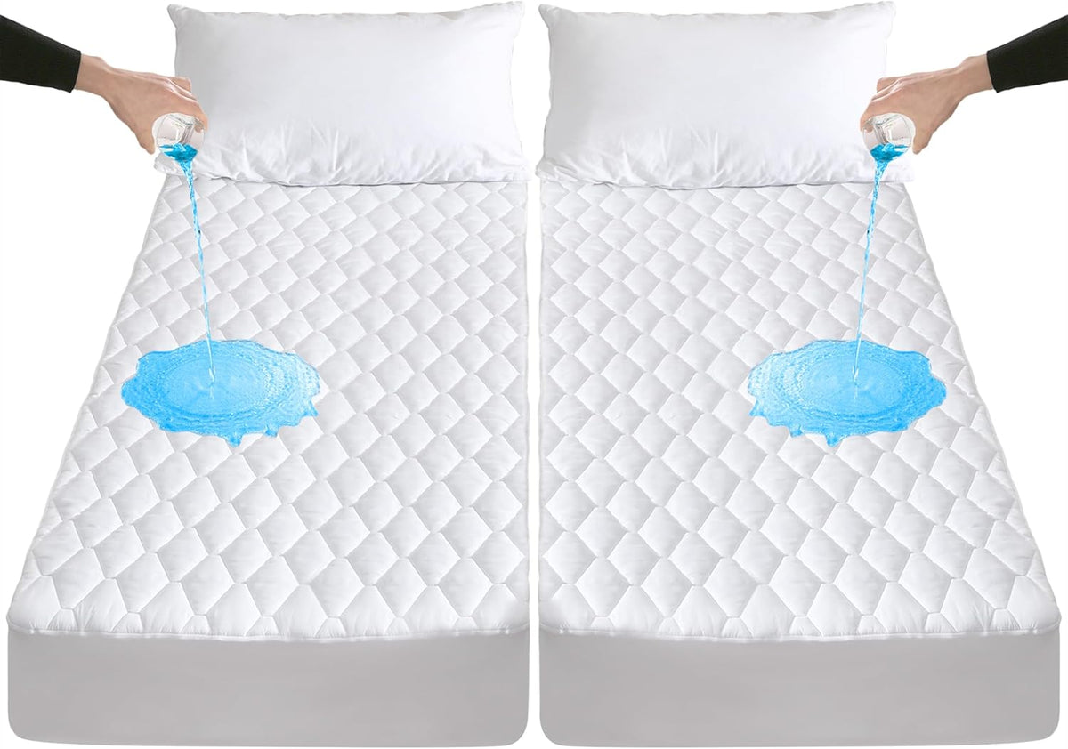 Lunsing Split California King Mattress Protector for Adjustable Beds