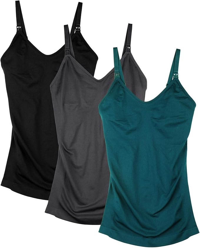 DAISITY Womens Maternity Nursing Tank Cami for Breastfeeding