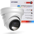 4K Outdoor Turret PoE Camera - Active Deterrent 8MP 4K