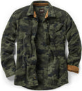 CQR Men's Heavyweight Fleece Plaid Button Up Shirt - Warm (Style S734)