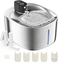 Wireless Cat Water Fountain with Stainless Steel Design for Pets