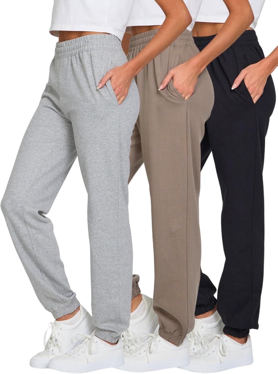 Ultra Performance Womens Sweatpants 3 Pack for Gym & Workout