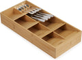 Drawer Store Large Bamboo Flatware Organizer - Space Saving