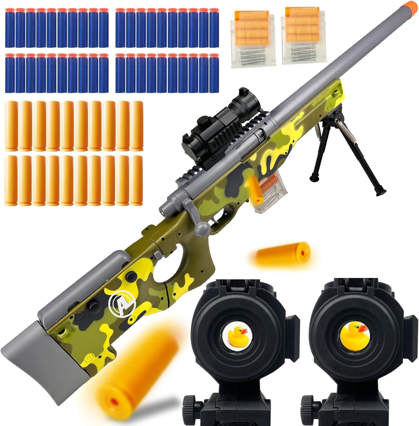 AGM MASTECH AWM Soft Bullet Toy Gun with Shell Ejecting Design