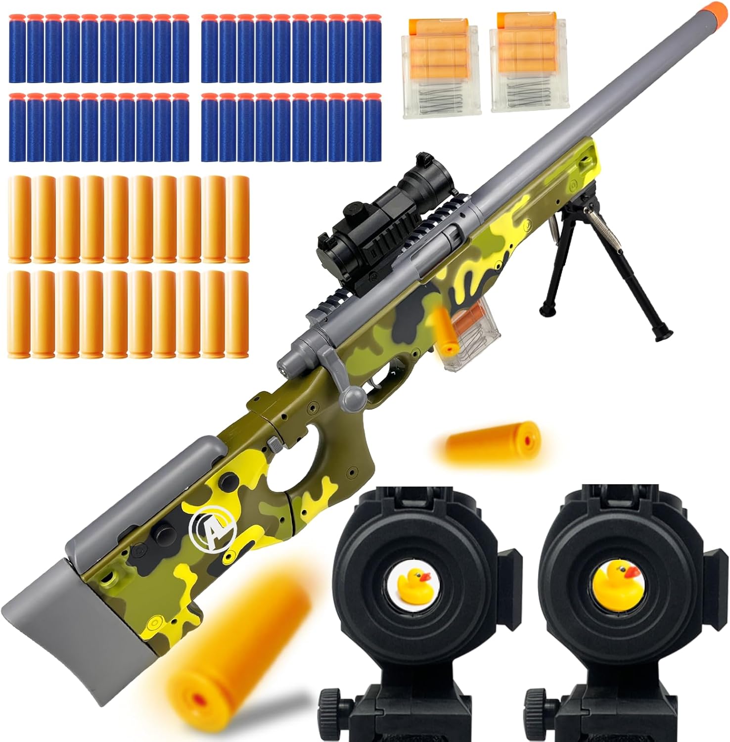 AGM MASTECH AWM Soft Bullet Toy Gun with Shell Ejecting Design