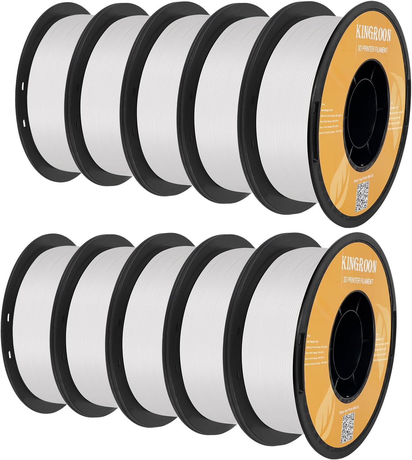 Kingroon High Speed PLA Bundle 3D Printer Filament for Fast Printing