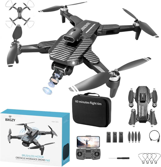 1080P HD FPV Foldable Drone: 60 Min Flight Time!