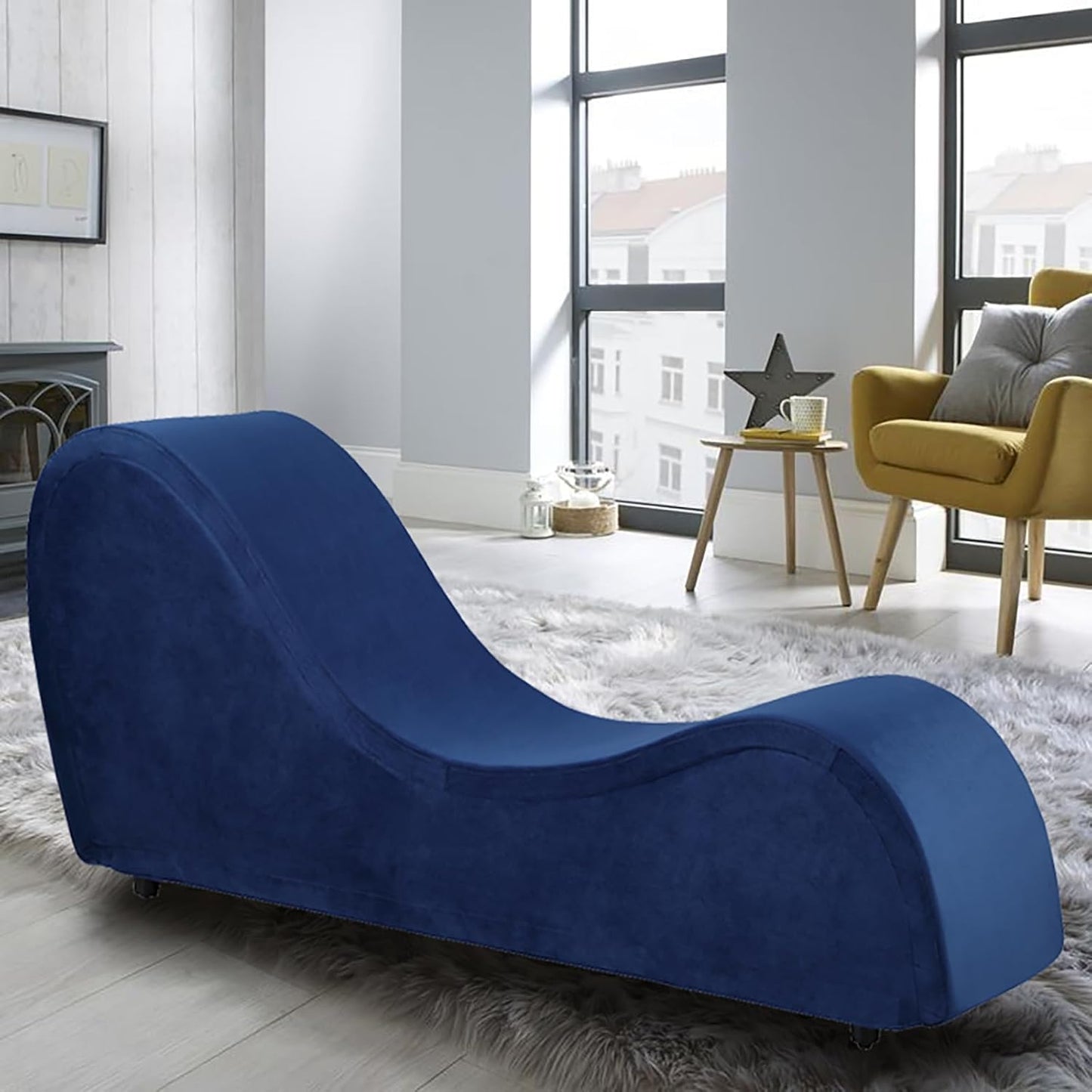 KORZEY Yoga Chaise Lounge Chair - Relax & Stretch in Style!