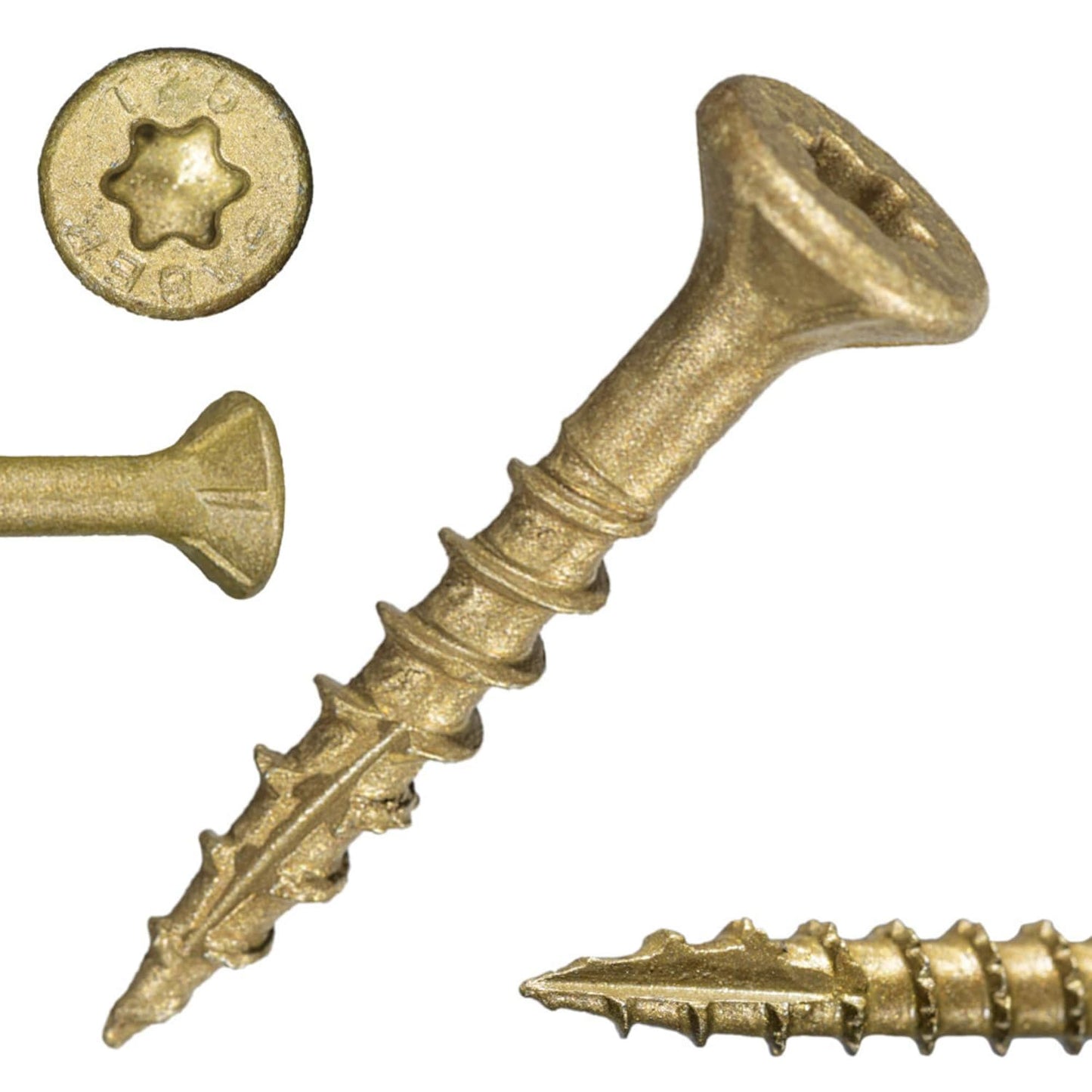 Tan XL1500 Coated Exterior Star Drive Deck Screws for Construction