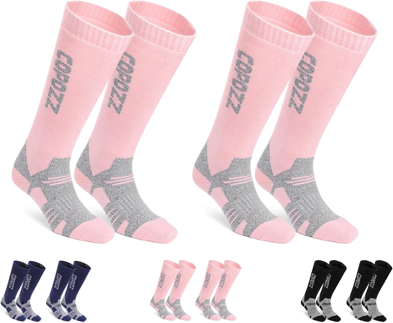 COPOZZ Wool Ski Socks 2-Pack: Peak Performance!