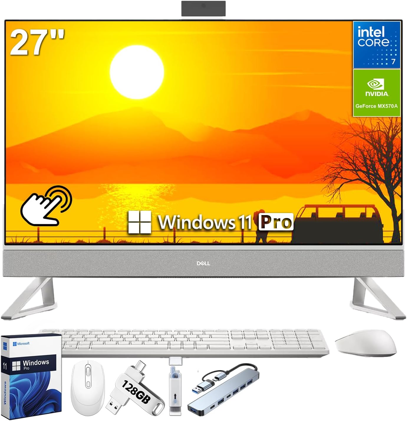 Dell Inspiron 7730 All in One Desktop with 27 inch Touchscreen