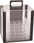 Clear Poker Chip Trays 10-Pack - Holds 100 Standard Chips Each