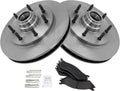 TRQ Brake Pad & Rotor Kit Front for 1999-2003 Ford F-150 - Direct Fit