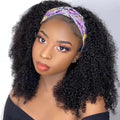 Headband Wig Human Hair Kinky Curly 14in - Wear and Go Comfort