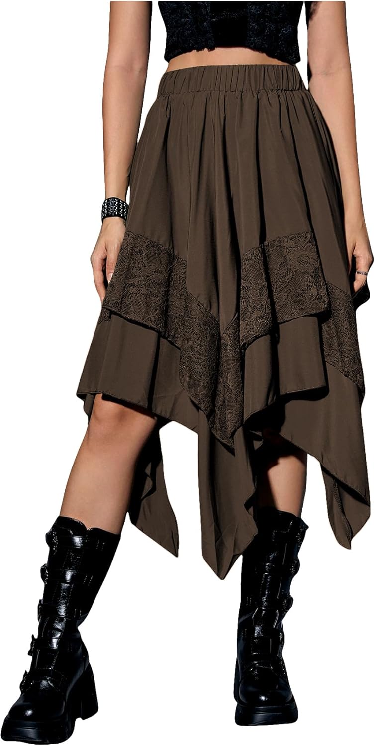 Verdusa Women's Renaissance Flowy Fairy Skirt for Stylish Looks