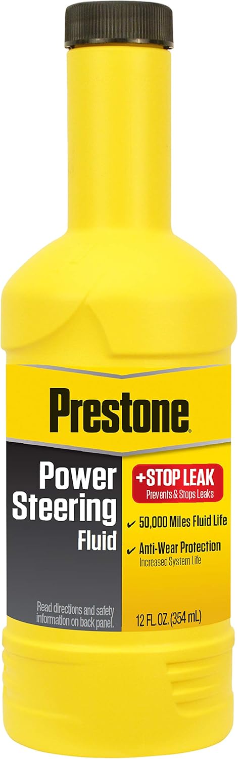 Prestone AS262-12PK Power Steering Fluid with Stop Leak - 12 oz