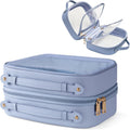 Clear Cosmetic Bag Double Layer Travel Toiletry Bag - Clear