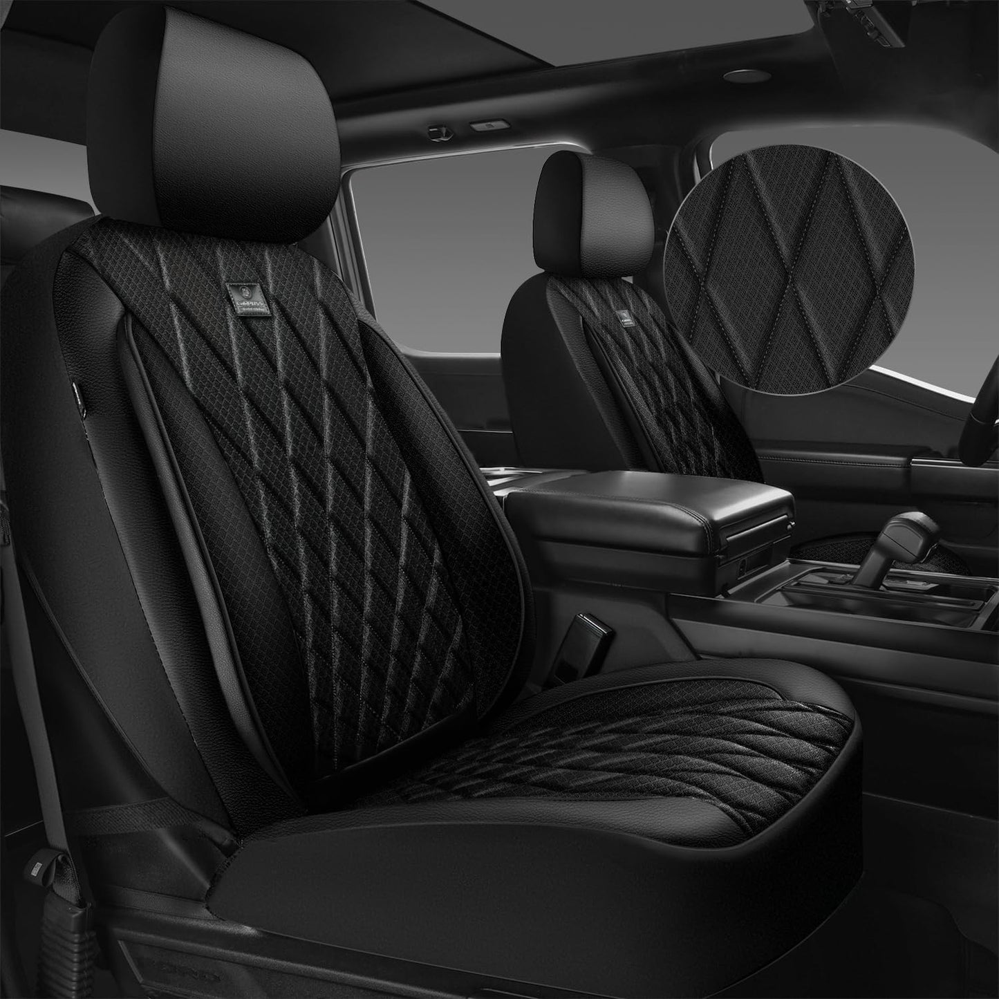 CAR PASS Thick Foam 3D Air Mesh Leather Car Seat Covers