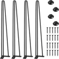 SMARTSTANDARD 26 in Hairpin Table Legs - Heavy Duty Mid-Century