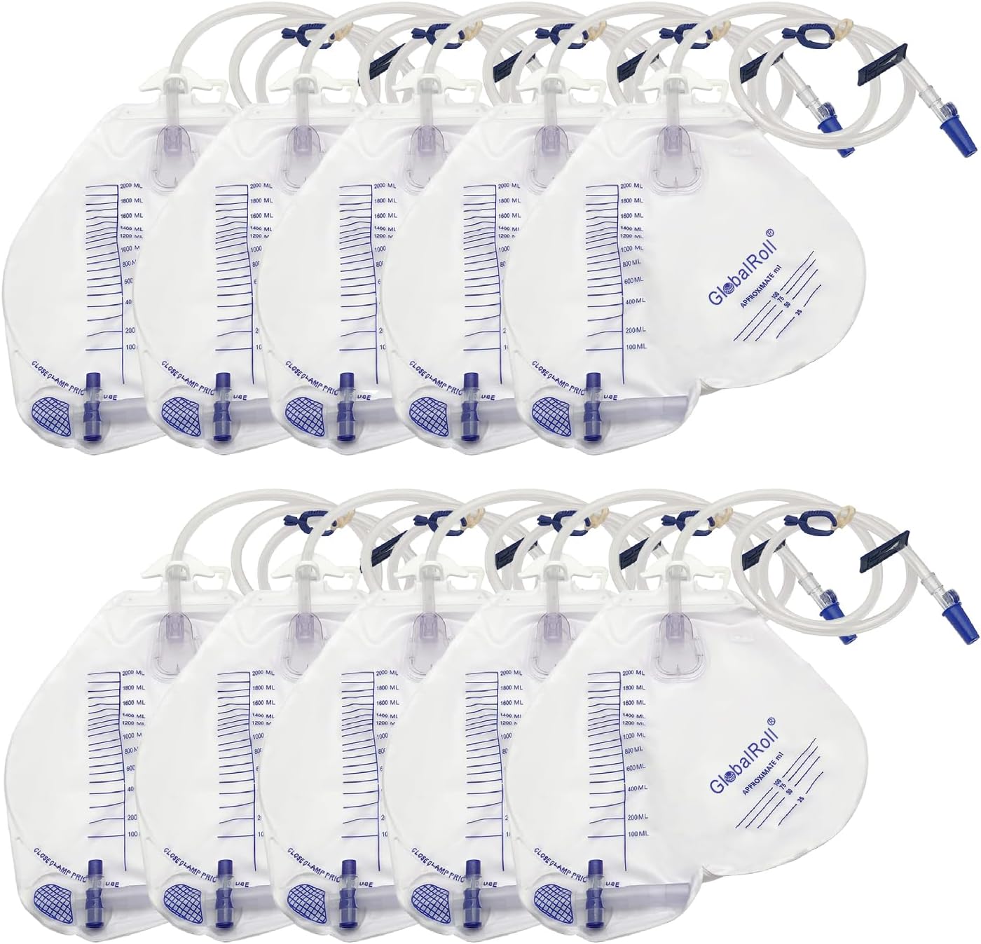 Urinary Drainage Bag with Anti-Reflux Chamber for Comfort