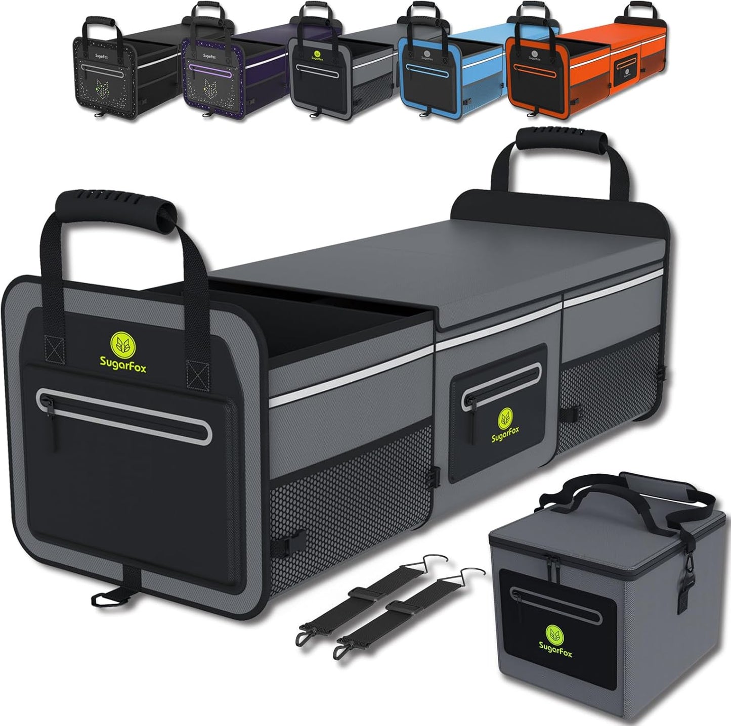 95L Car Trunk Organizer with 26L Ice Pack for SUVs & Cars