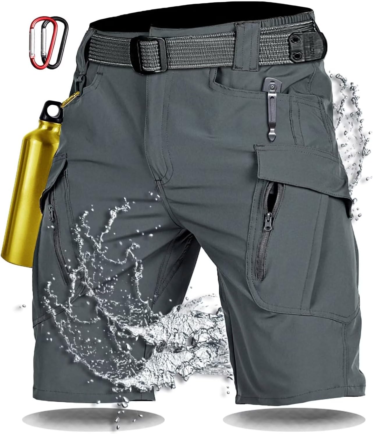 Men's Cool Dry Casual Hiking Fishing Work Shorts for Comfort