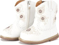 Infant Cowboy Boots for Boys Girls Mid Calf Round Toe - Easy Zipper