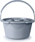 McKesson Commode Replacement Bucket with Handle and Lid - 7.5 qt