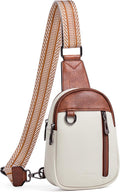 Womens Sling Bag Crossbody Vegan Leather - Compact Travel Pick