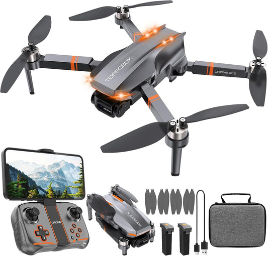 4K Camera Drone: Easy-Fly Fun + 2 Batteries