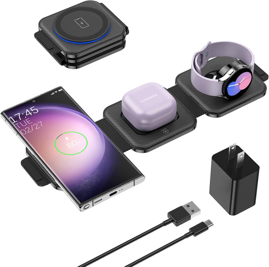 Travel Charger for Samsung Multi Devices - Foldable 3 in 1
