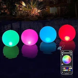 Floating Pool Lights Solar Powered with APP Control for Parties