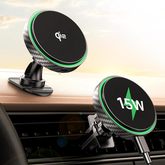 15W Qi2 Certified Wireless Car Charger for iPhone