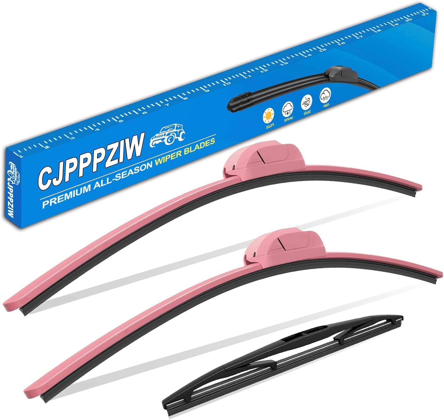 Windshield Wipers for 2018-2024 Jeep Wrangler - Set of 3