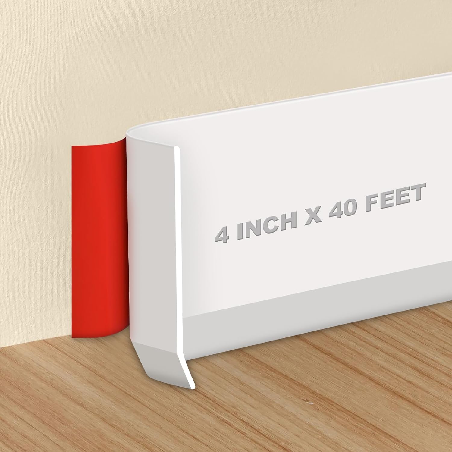 Flexible Self-Adhesive Rubber Baseboard Trim for Home Decor